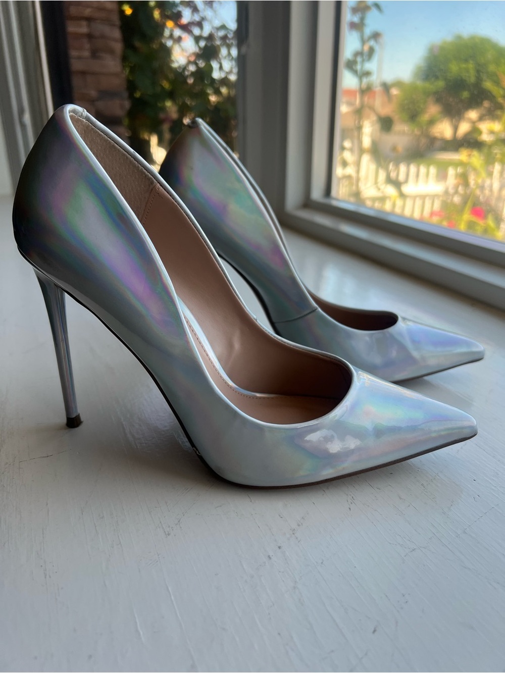 Steve Madden Vala Holographic Stiletto Pump, 8.5